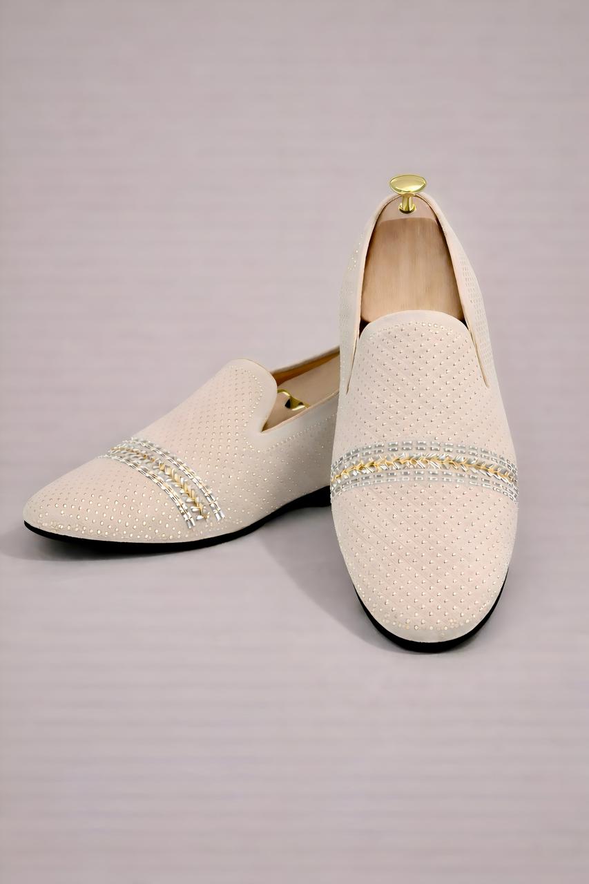 Classense Champagne Crystal Loafers