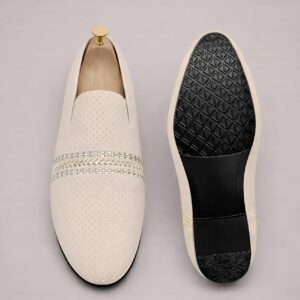 Classense Champagne Crystal Loafers - Image 3