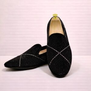 Classense Black Crossline Loafers - Image 1
