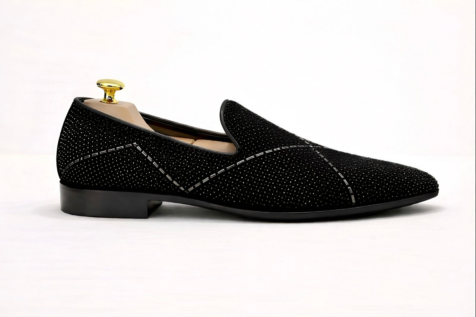 Classense Black Crossline Loafers - Image 4